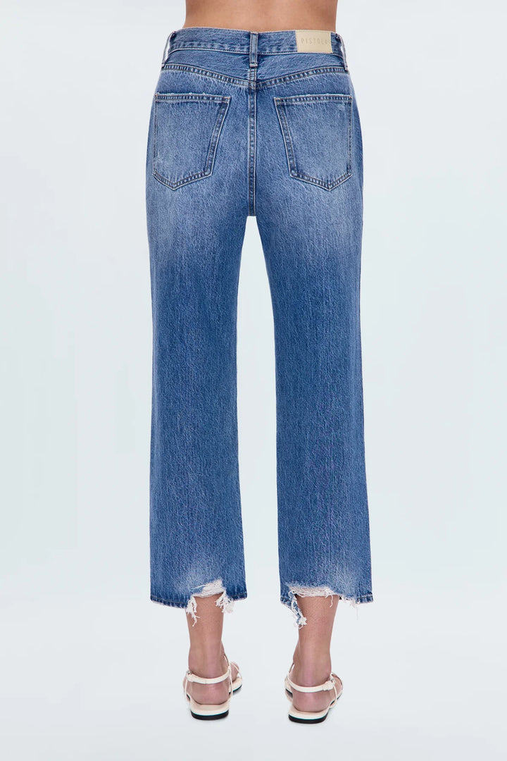 Pistola Cassie Crop High Rise Straight Crop Jeans