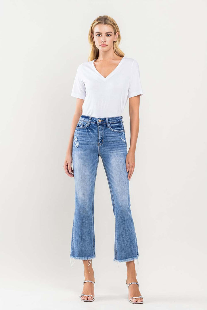 High Rise Kick Flare Jean