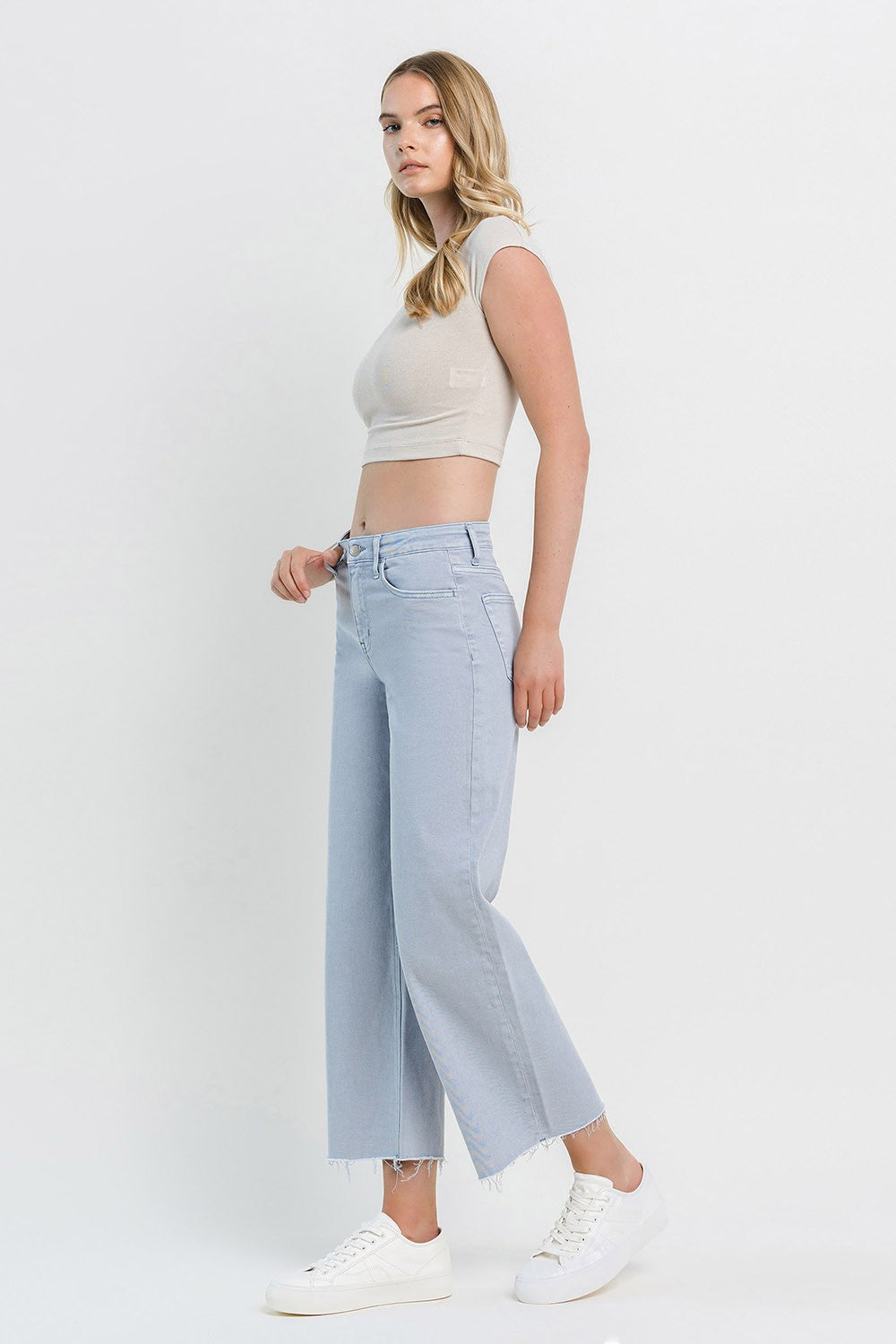 Vervet High Rise Crop Wide Leg