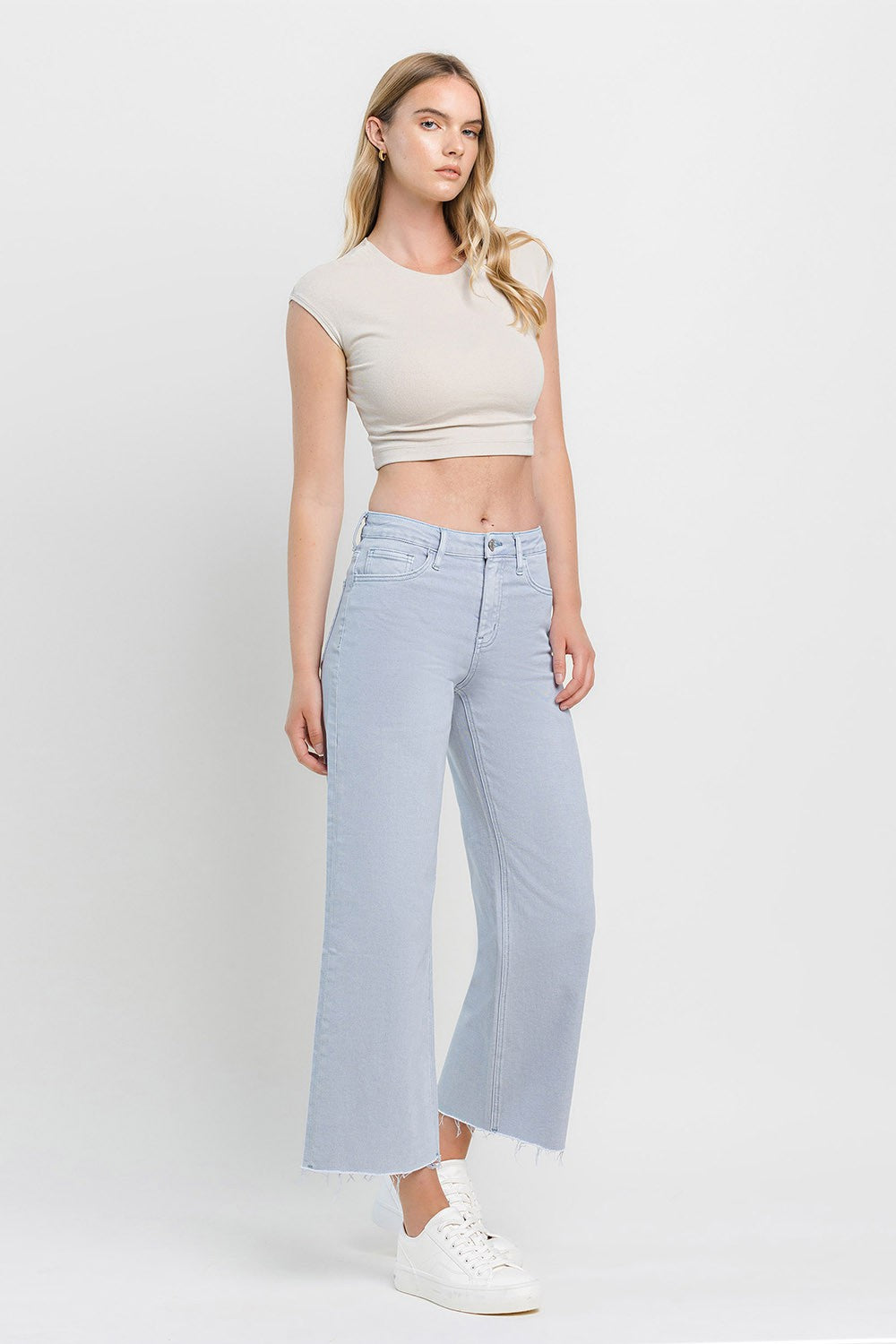 Vervet High Rise Crop Wide Leg