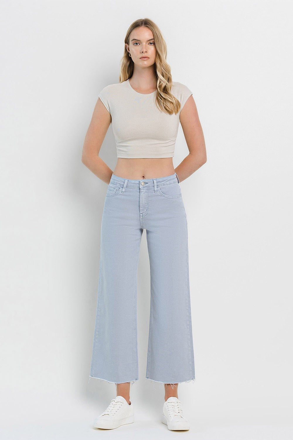 Vervet High Rise Crop Wide Leg