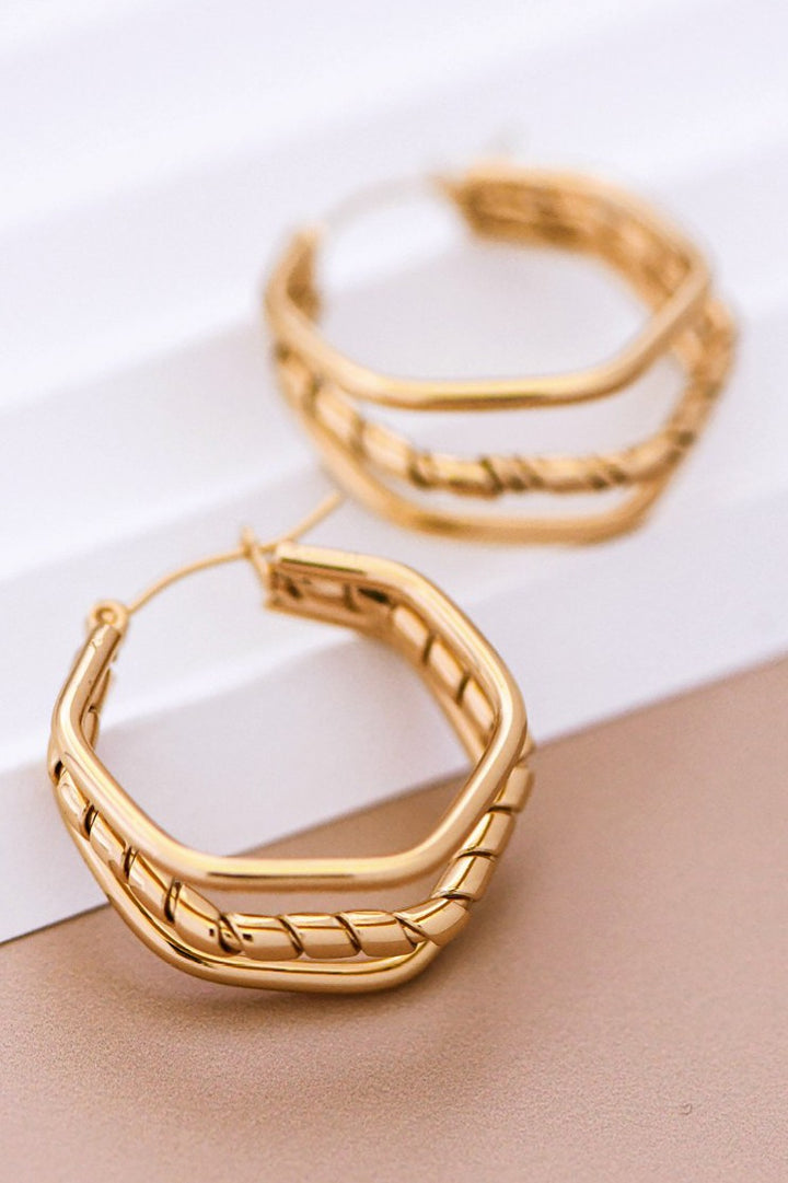 Steel Hoop Earrings