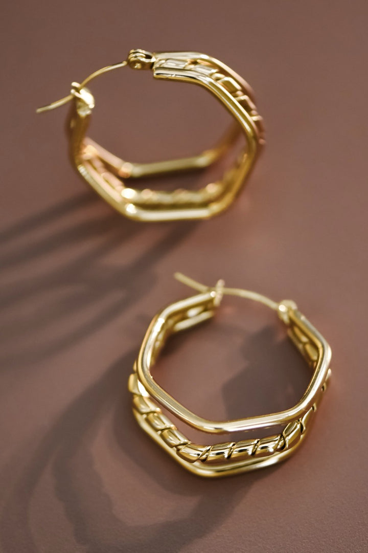 Steel Hoop Earrings