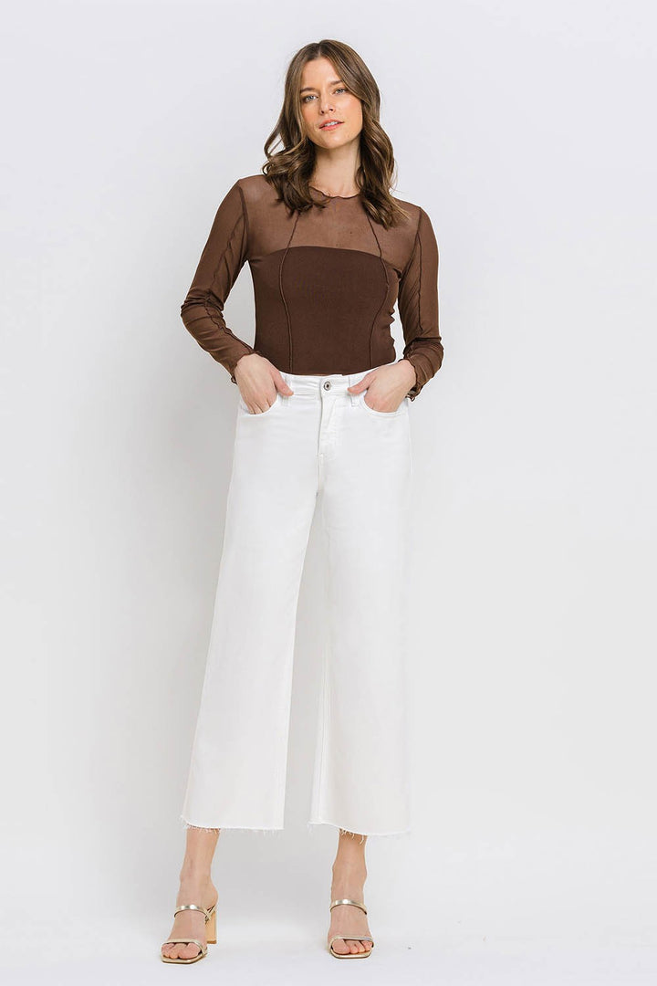 Vervet High Rise Crop Wide Leg Jean