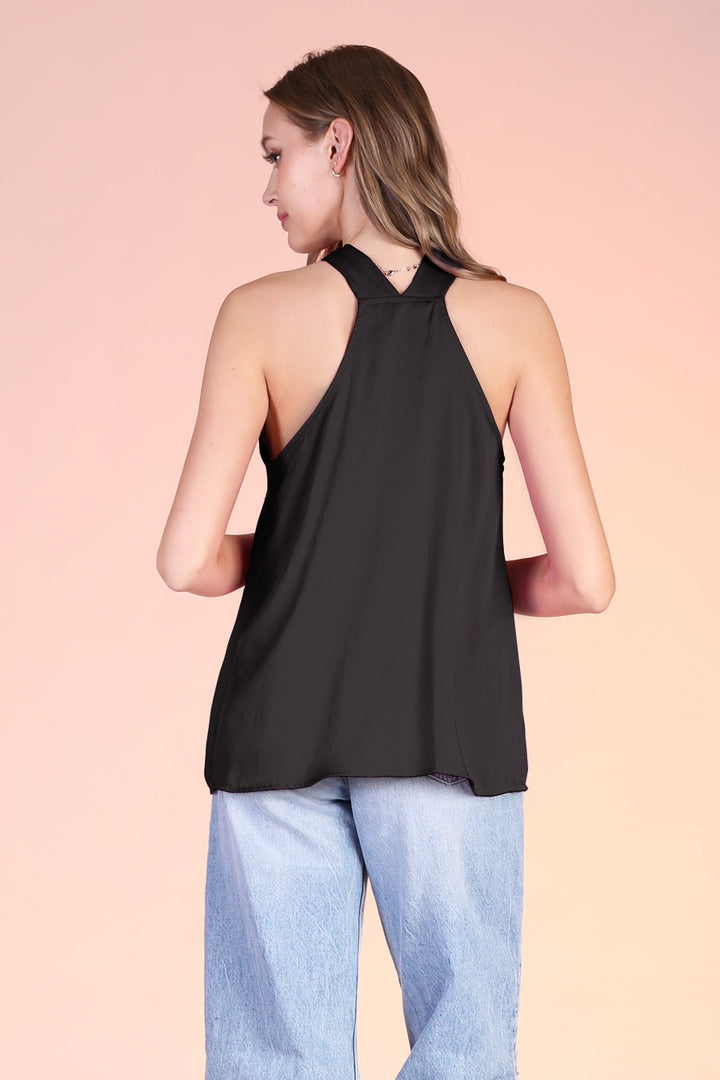 Raelynn Silky Cut Out Top