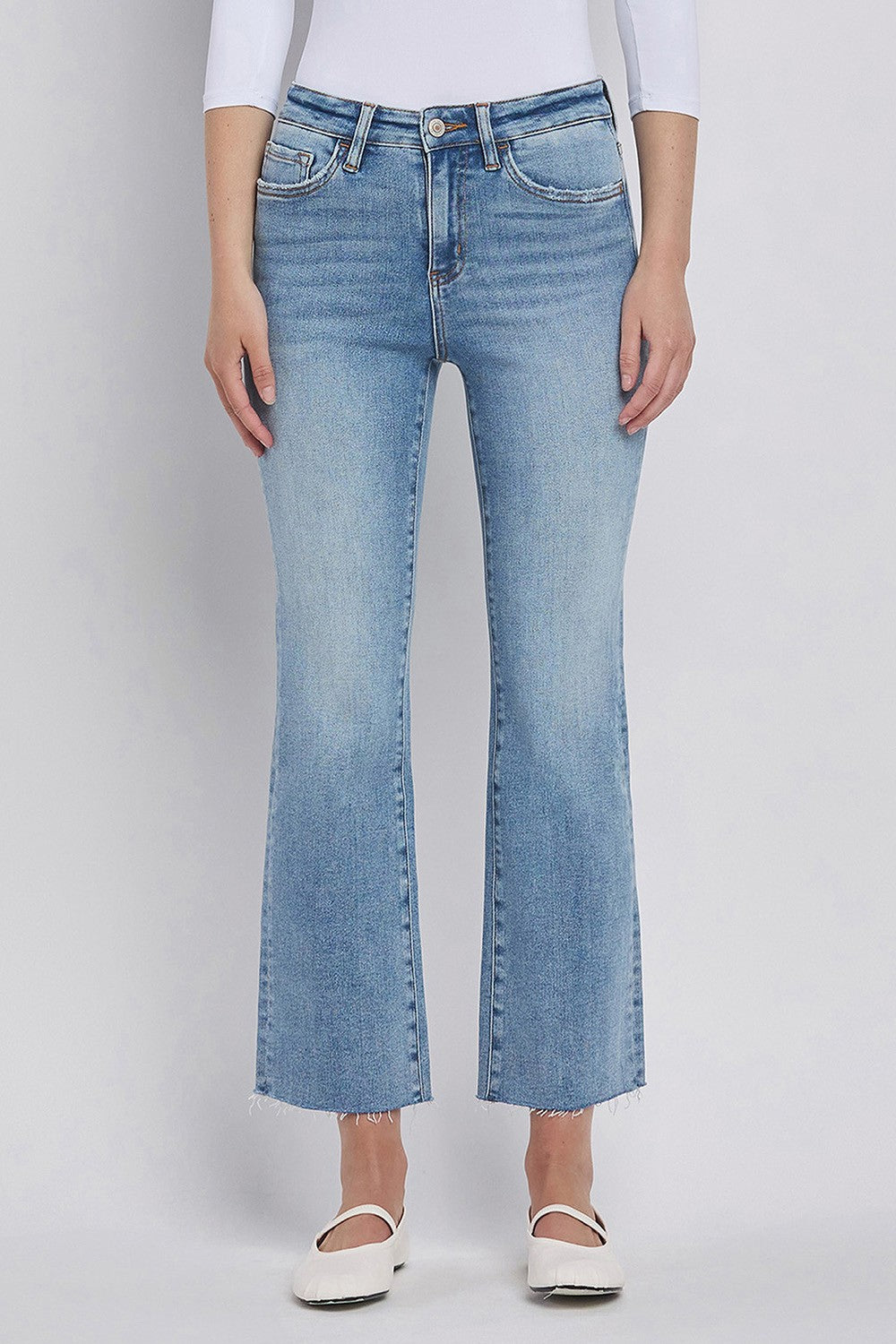 High Rise Kick Flare Jean