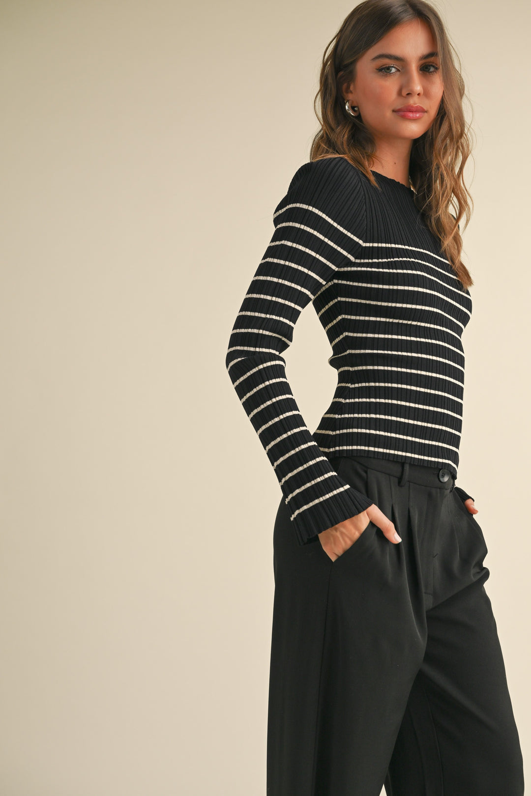 Long Sleeve Stripe Top