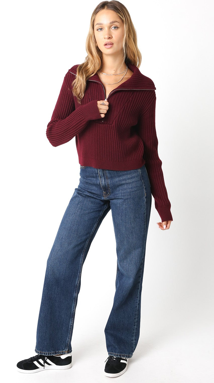 Nicole Half Zip Sweater