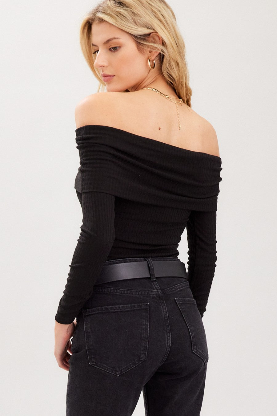 Knit Off Shoulder Top