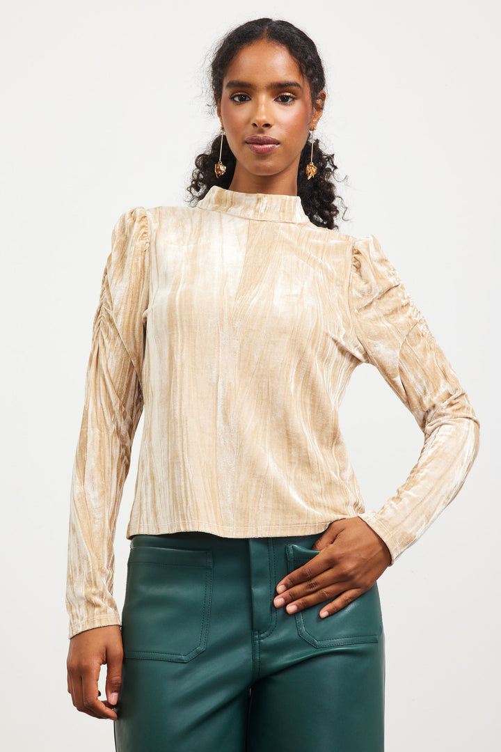 Crushed Velvet Blouse