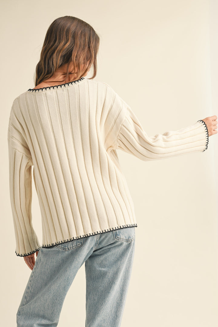 Stitching Detail Sweater