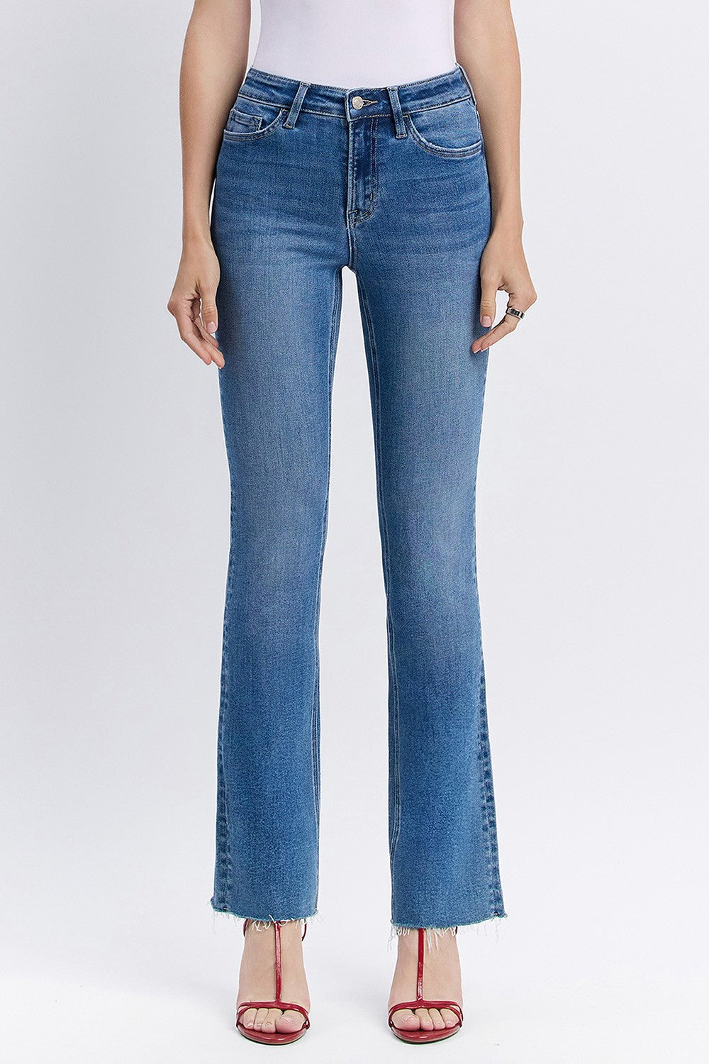 Andie Clean Bootcut Jeans