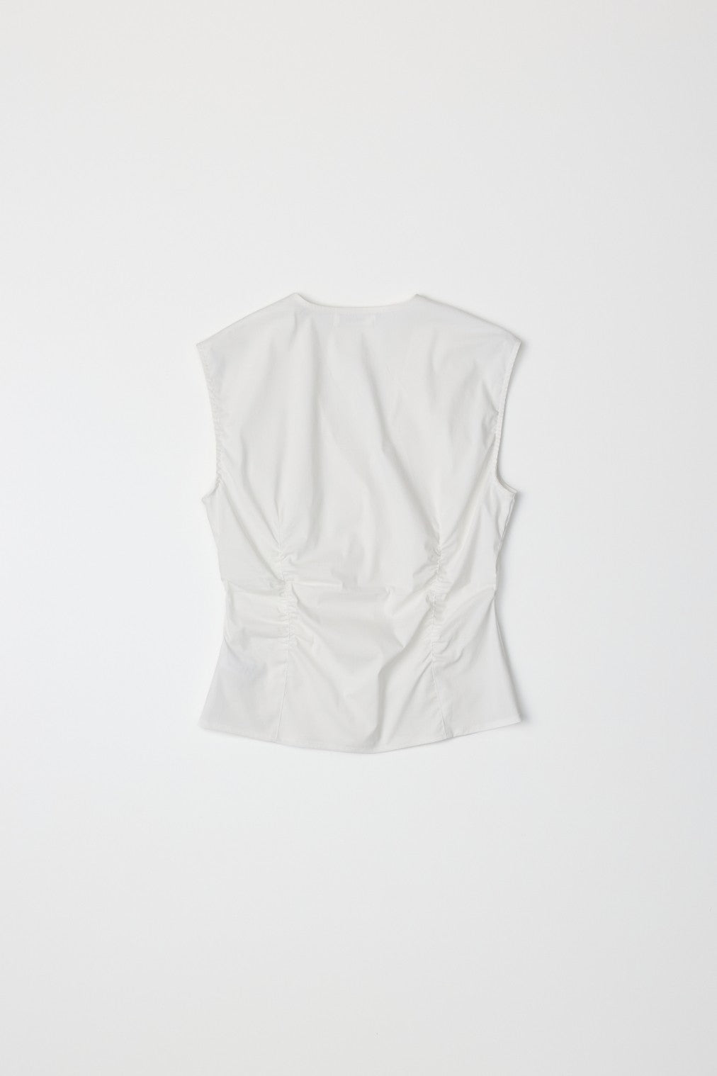 Ruched Poplin Blouse