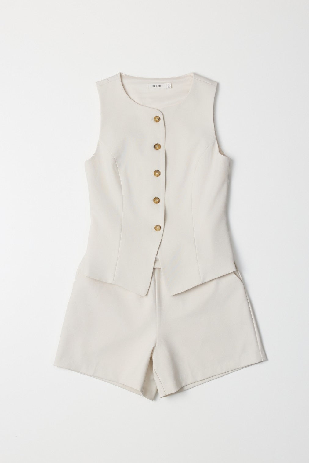 Sleeveless High Neck Waistcoat