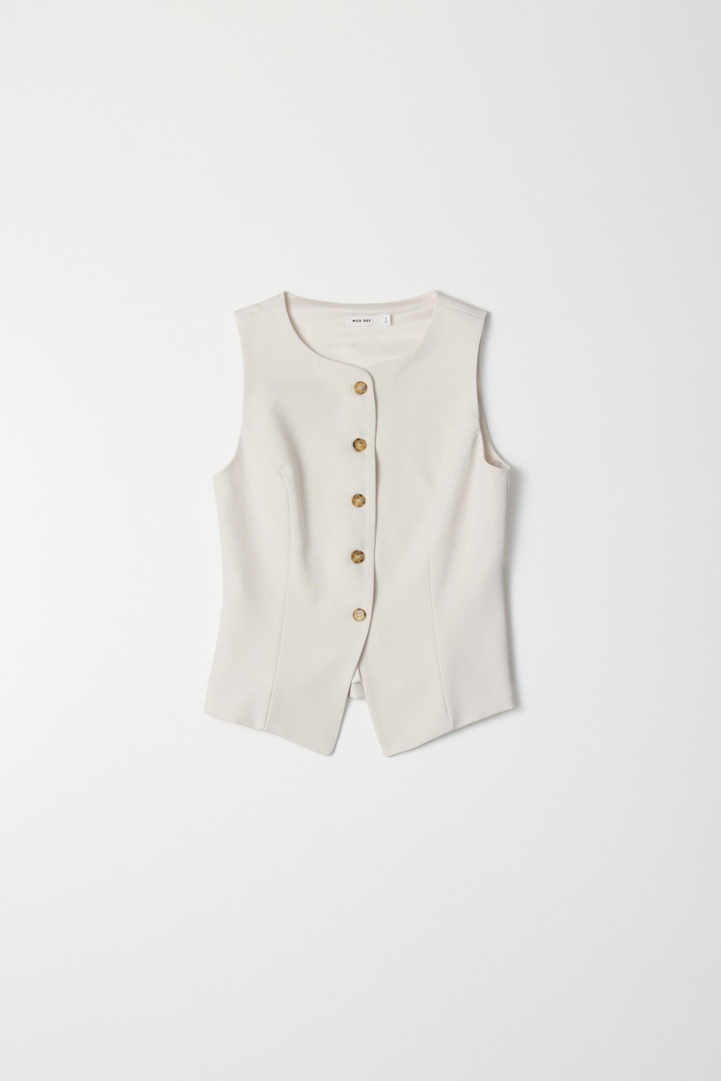 Sleeveless High Neck Waistcoat