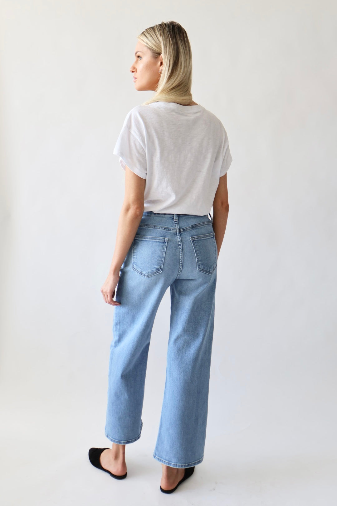 The High Rise Wide Leg Jeans