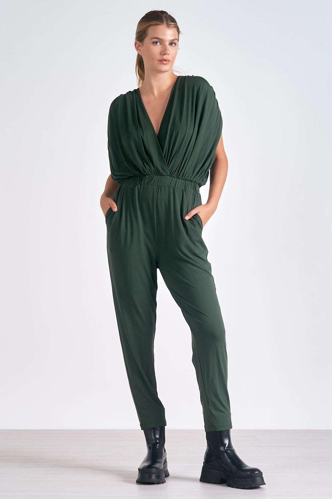 V Neck Jumpsuit