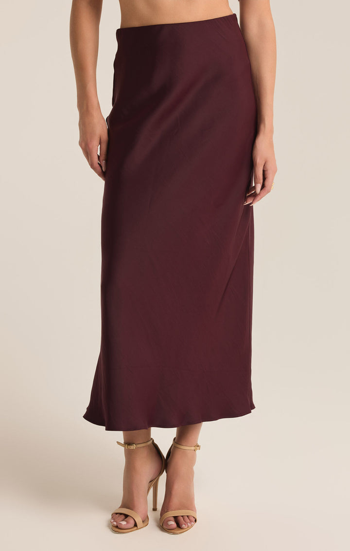 Europa Poly Sheen Satin Skirt