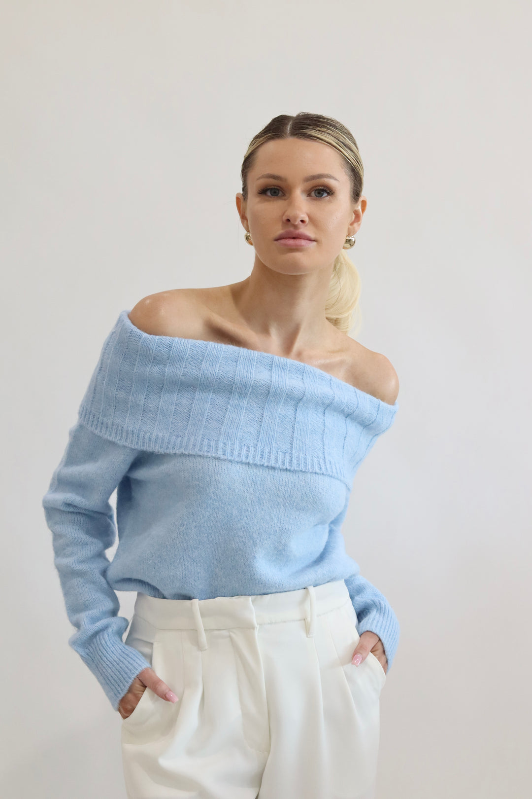 Off Shoulder Sweater