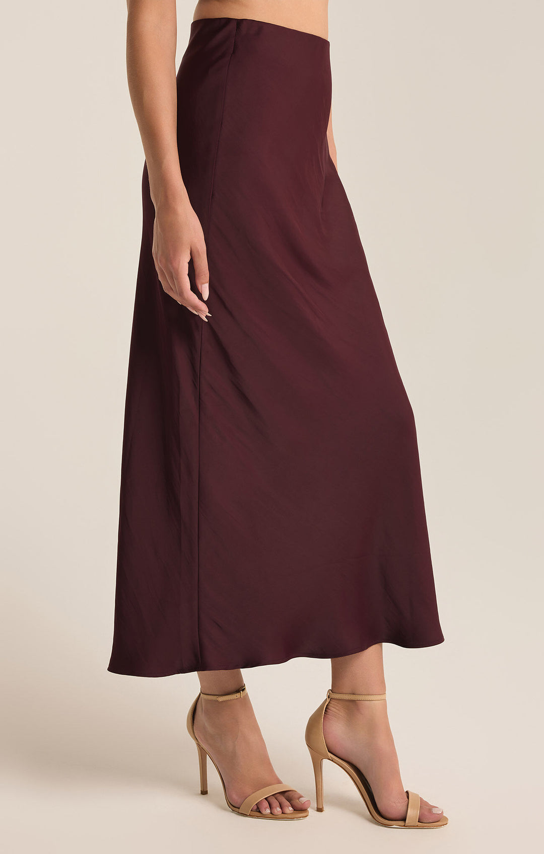 Europa Poly Sheen Satin Skirt