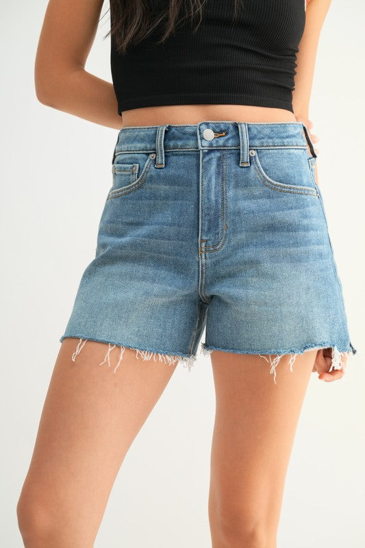 Stretch Cut Off Fray Short