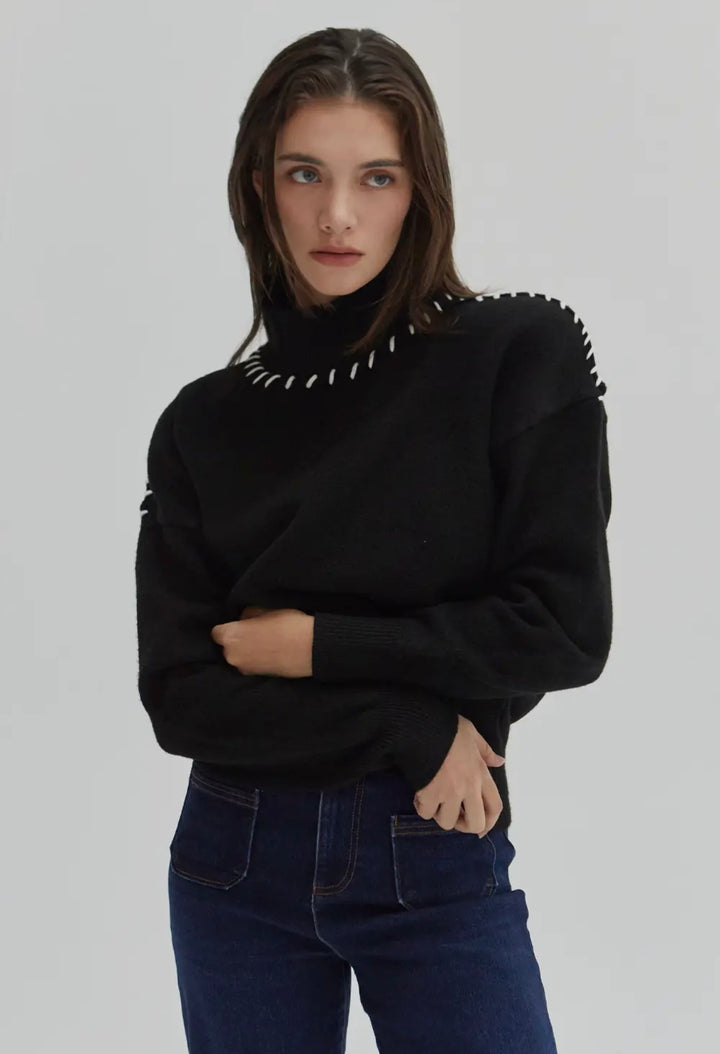 Rowan Contrast Stitch Sweater Top