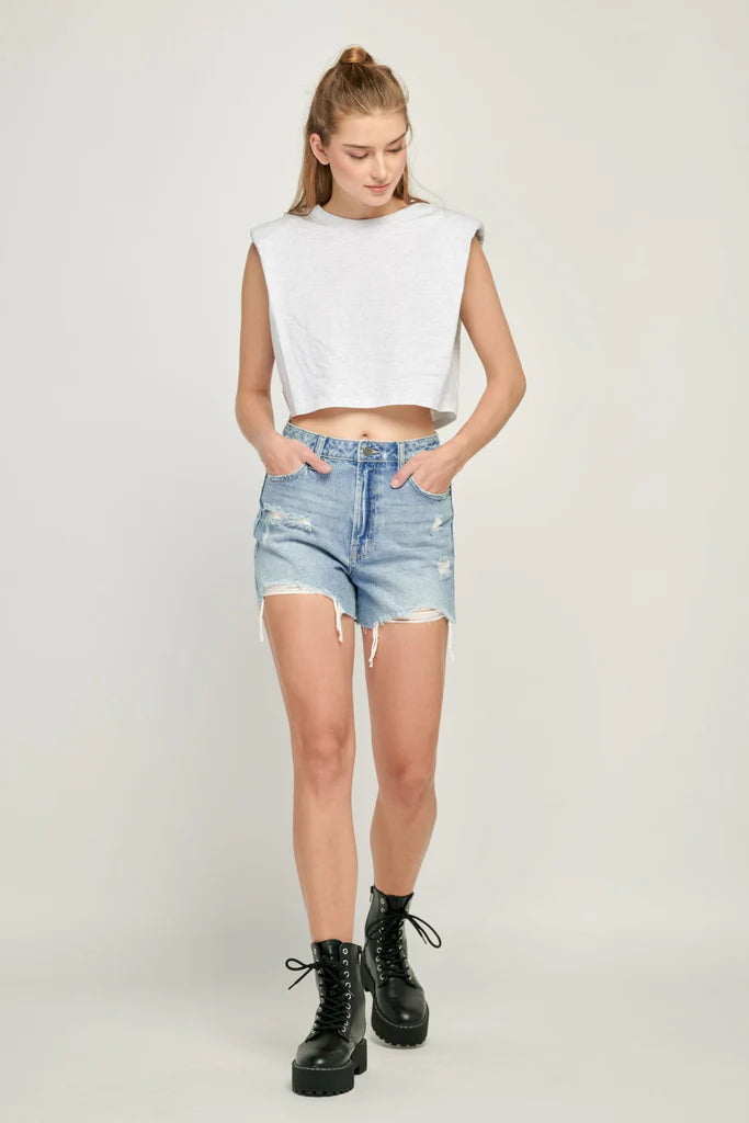 Hidden Sofie Mom Denim Shorts