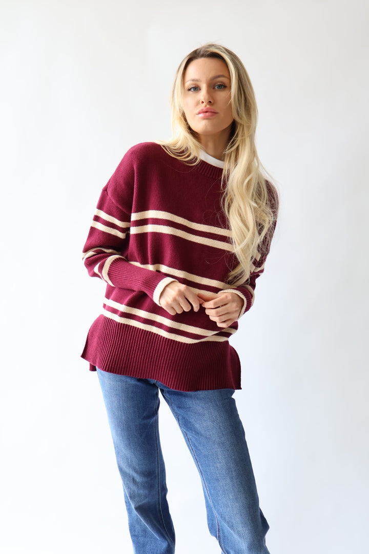 Oversized Stripe Sweater