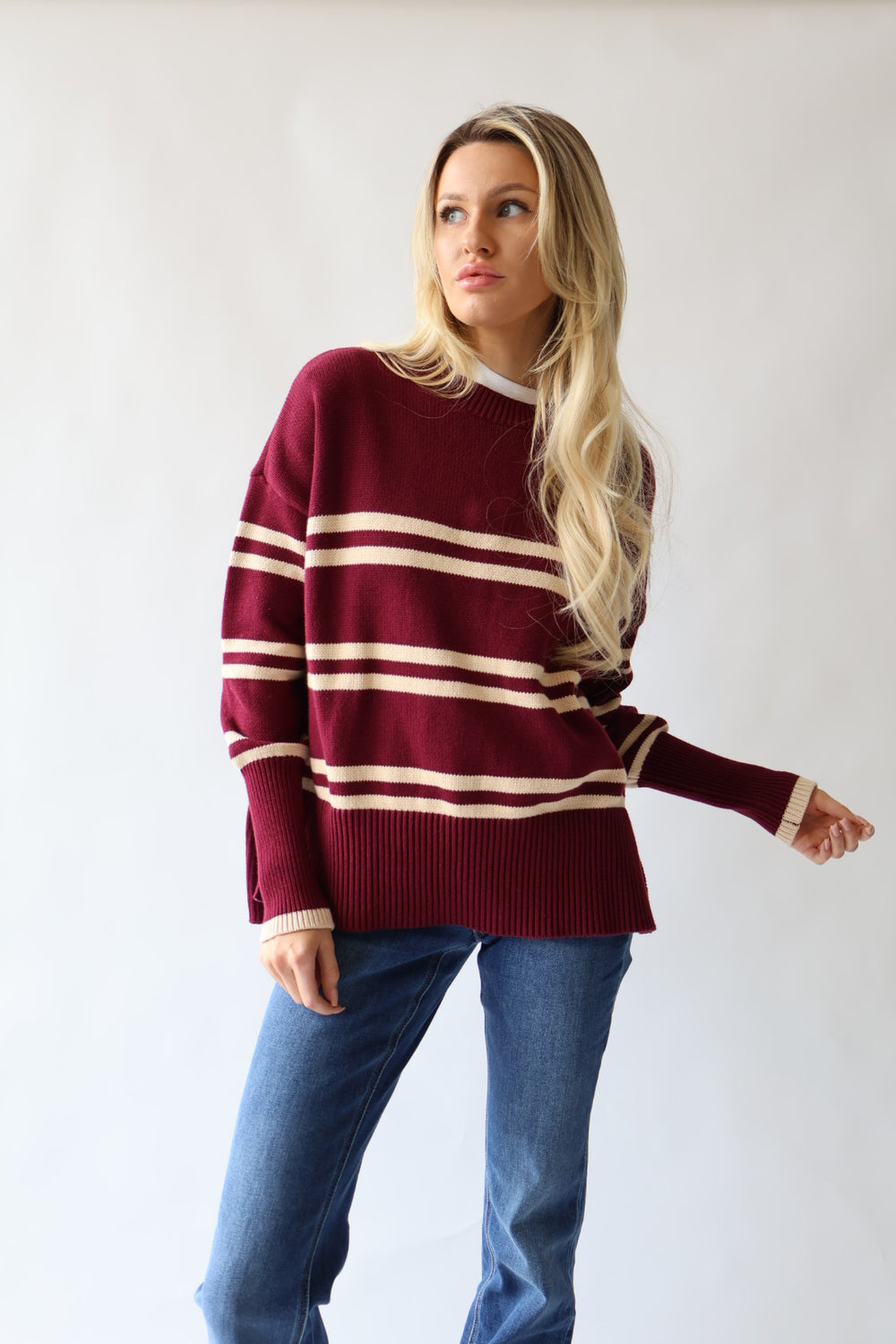 Oversized Stripe Sweater