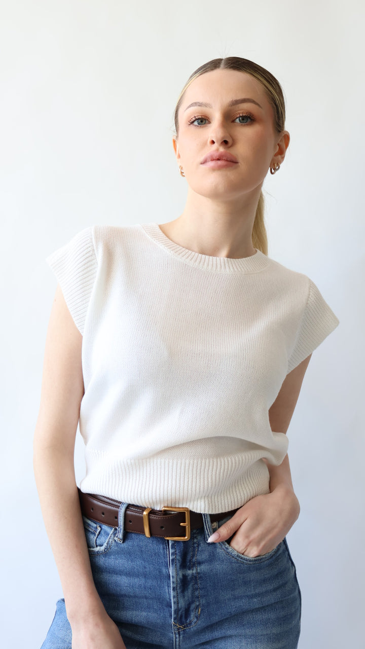 Cap Sleeve Transition Sweater