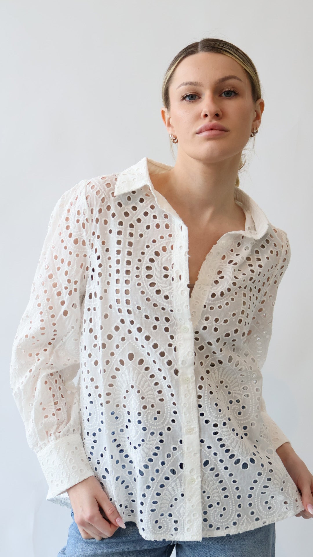 Eyelet Lace Blouse