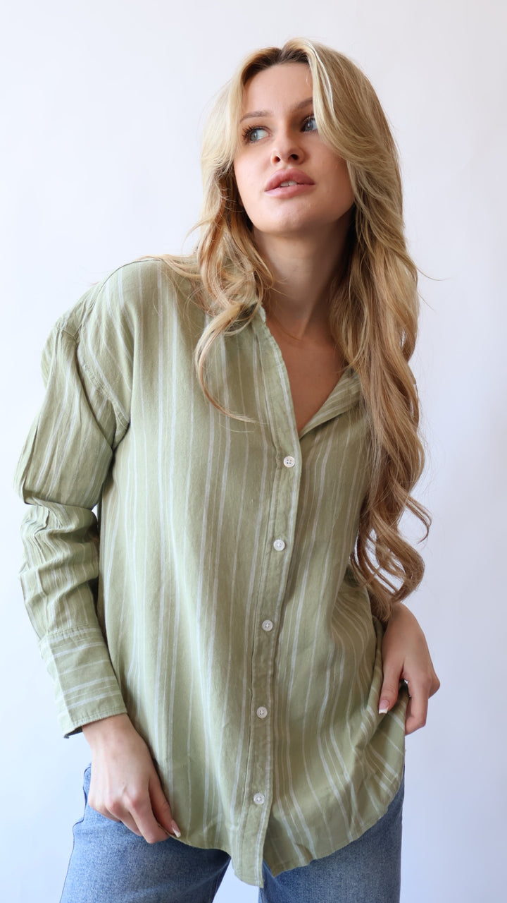 Linen Button Down Shirt