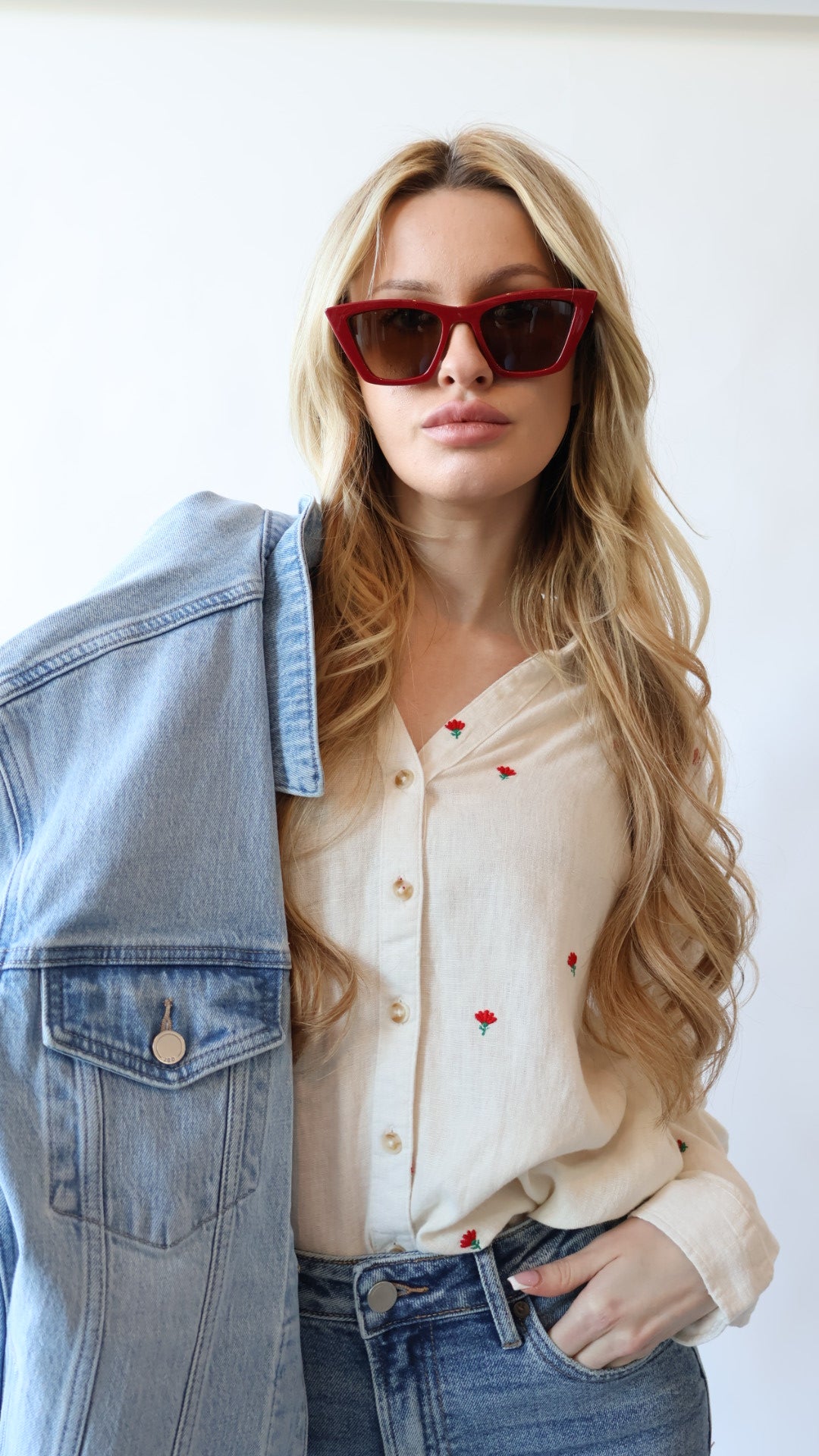 Detailed Linen Button Down Top