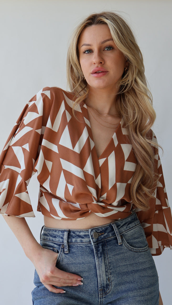 Twist Front Crop Top