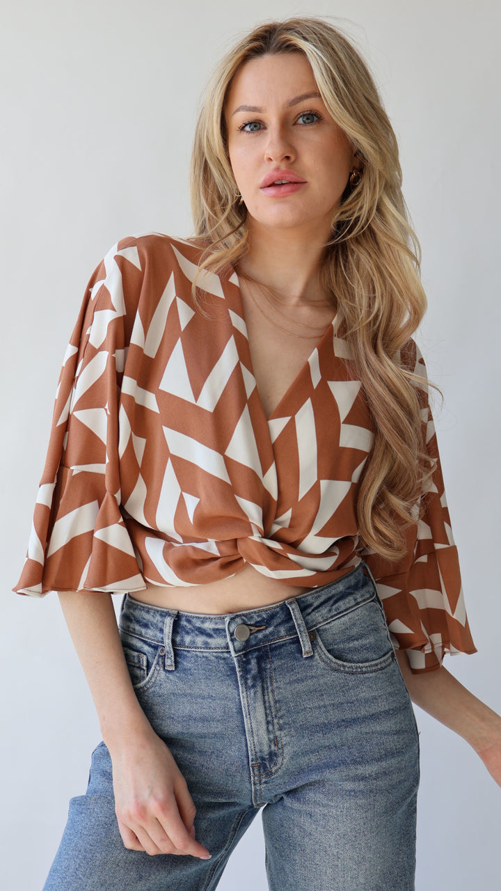 Twist Front Crop Top