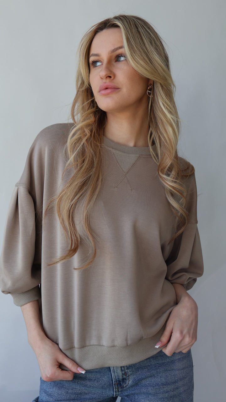 Puff Short Sleeve Sweatshirt