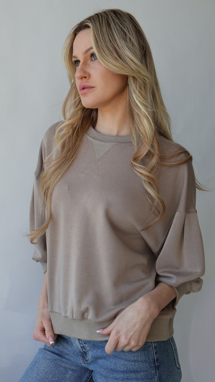 Puff Short Sleeve Sweatshirt