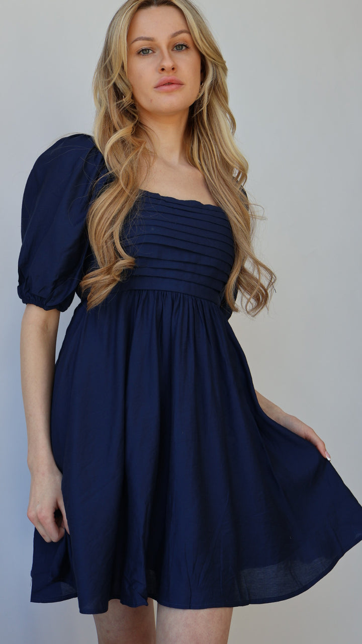 Puff Sleeve Babydoll Dress