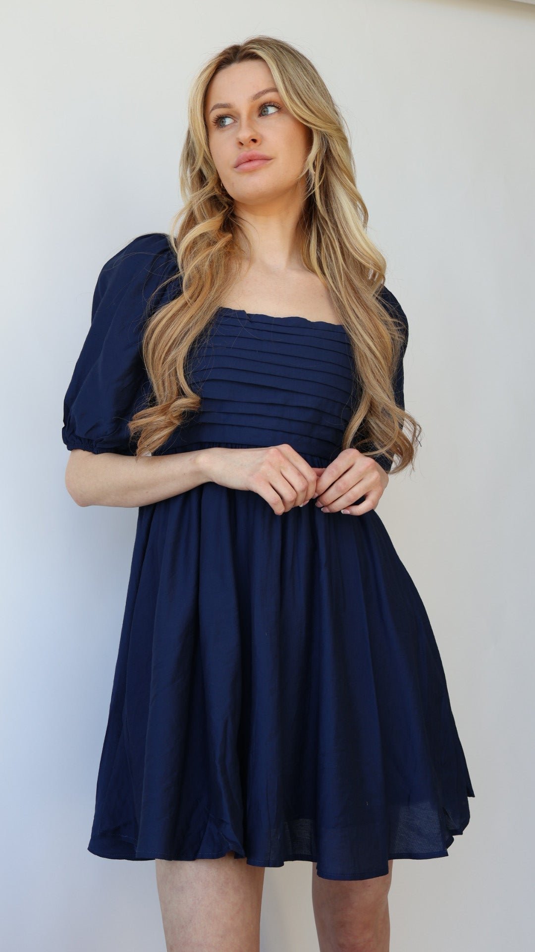 Puff Sleeve Babydoll Dress