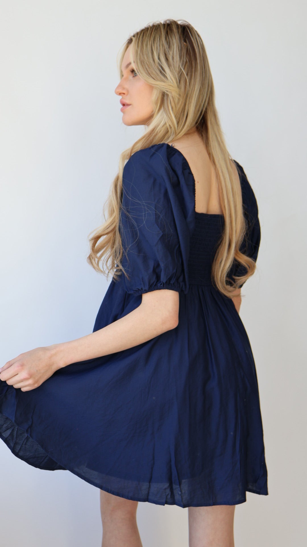 Puff Sleeve Babydoll Dress