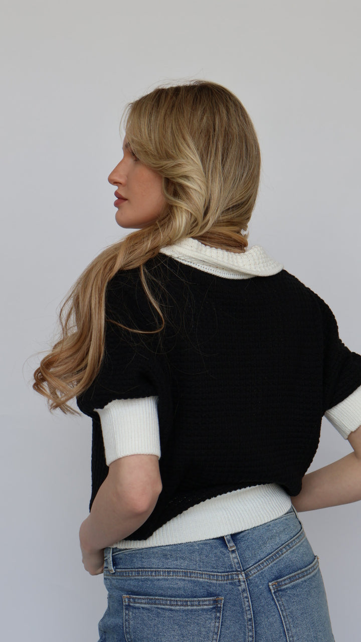 Color Block Knit Sweater