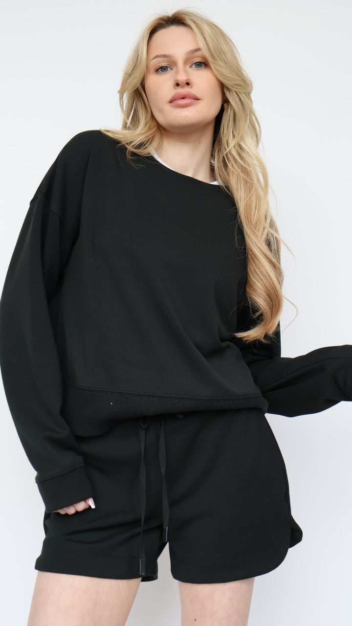 Martina Crew Neck Pullover Sweatshirt