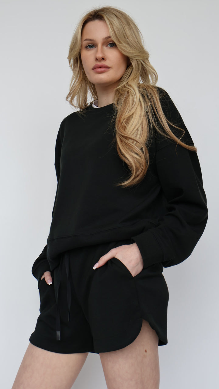 Martina Crew Neck Pullover Sweatshirt