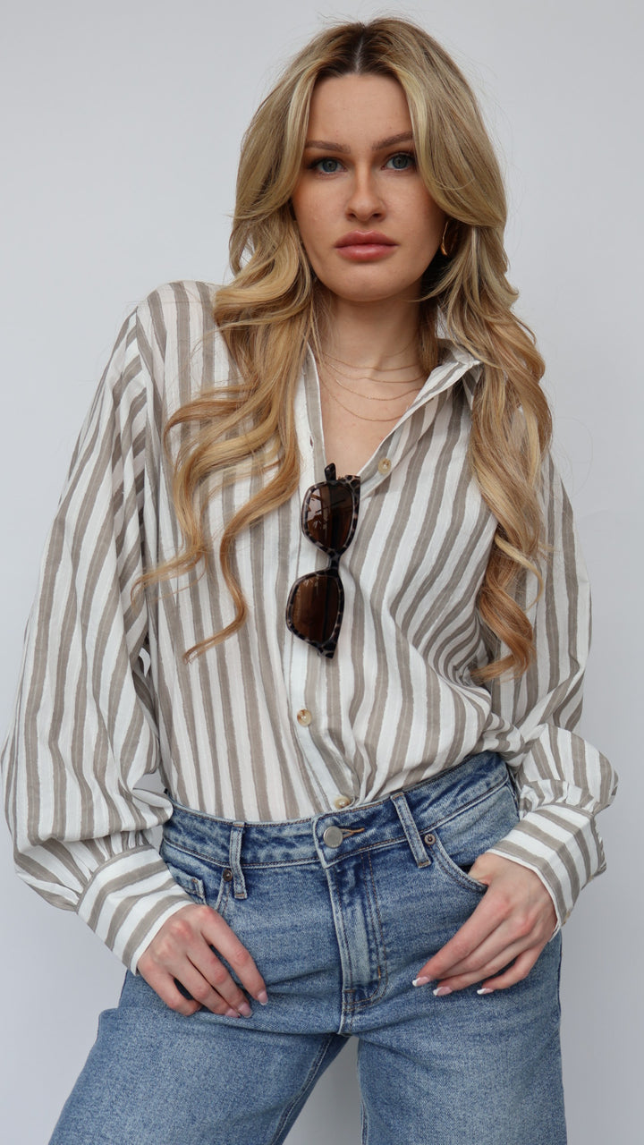 Classic Stripe Button Down