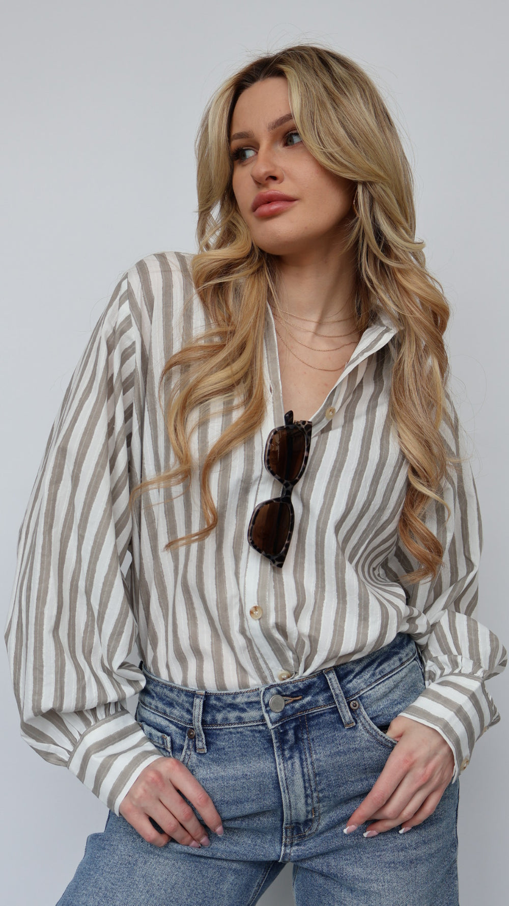 Classic Stripe Button Down