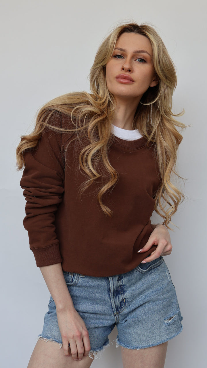 The Perfect Cotton Crew Neck Sweatshirt