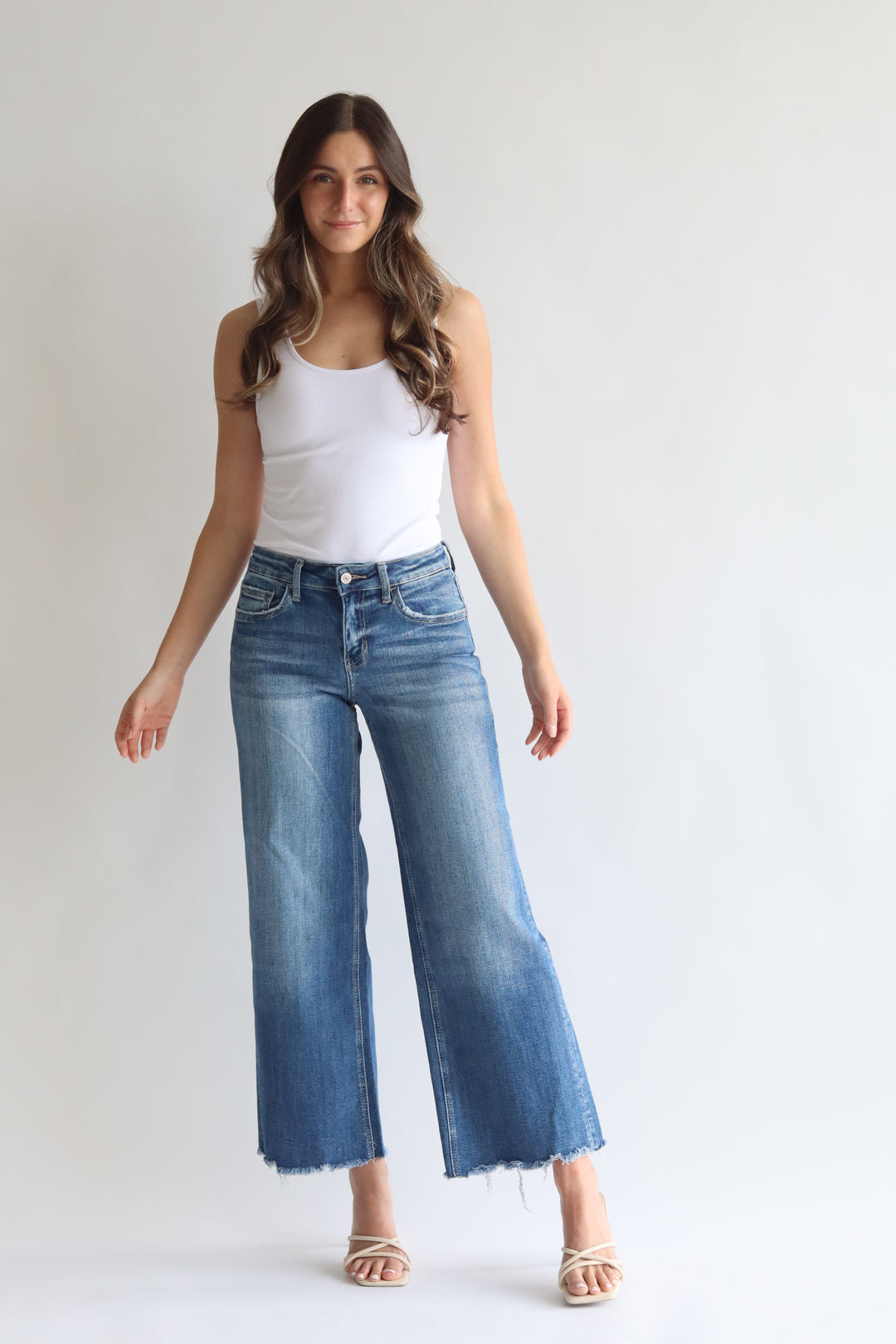 High Rise Wide Leg Jean