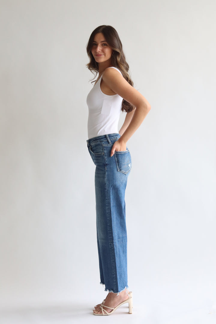 High Rise Wide Leg Jean