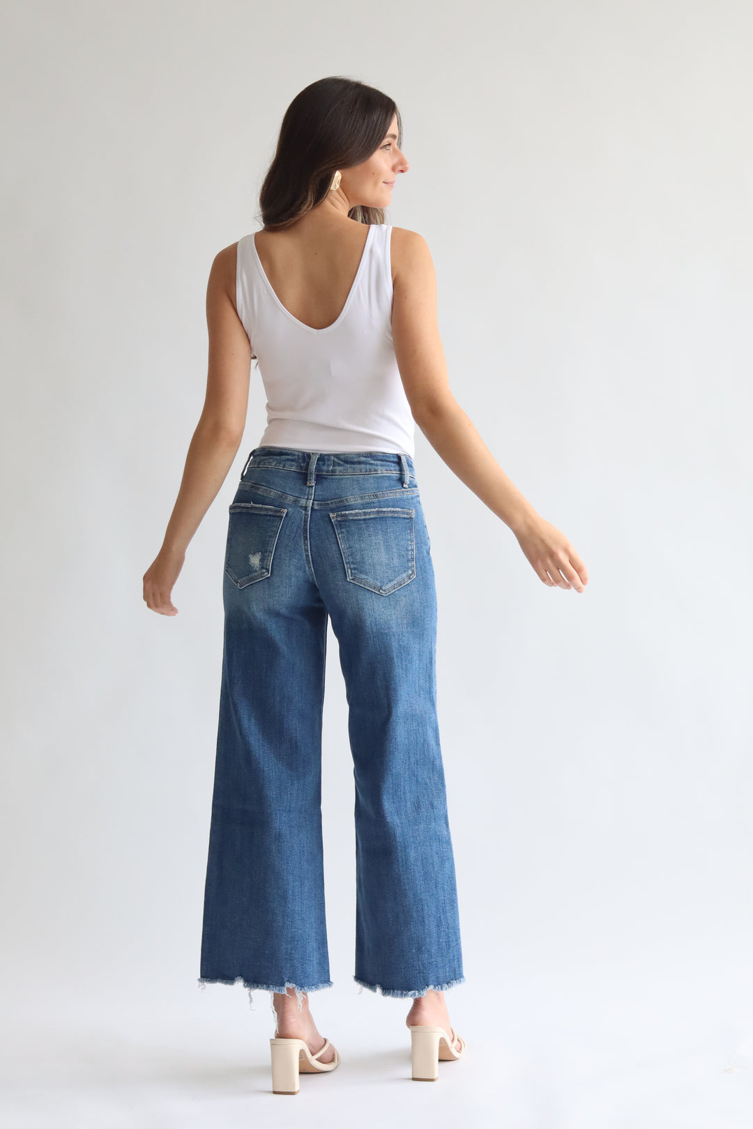 High Rise Wide Leg Jean