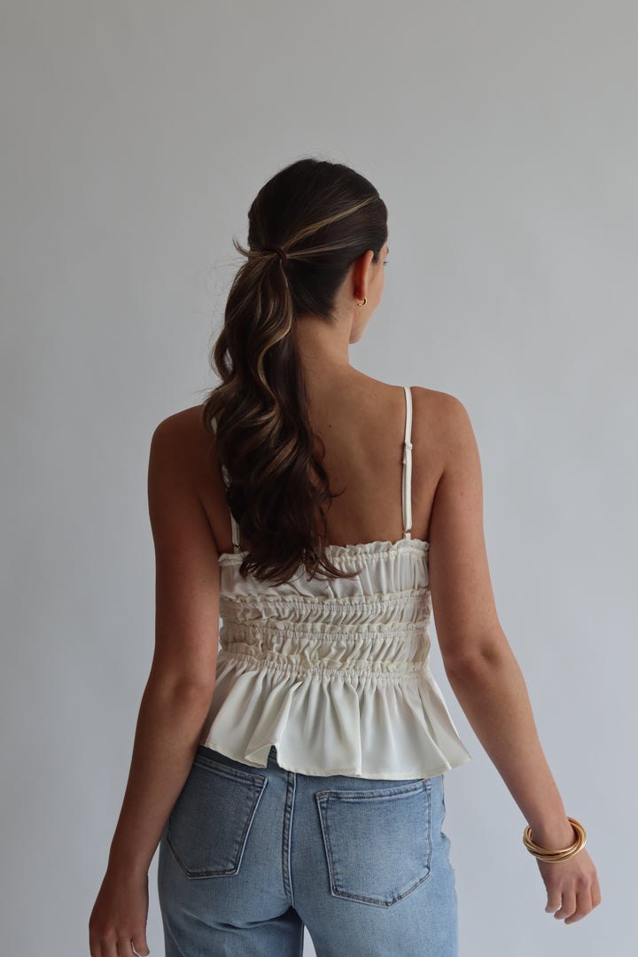 Smocked Cami Tank Top